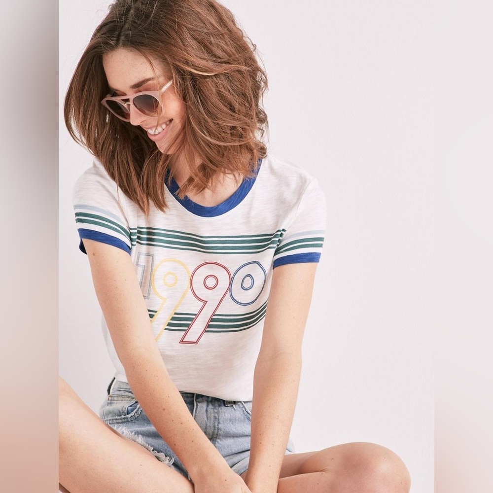 Lucky Brand 1990 Retro Ringer T-Shirt